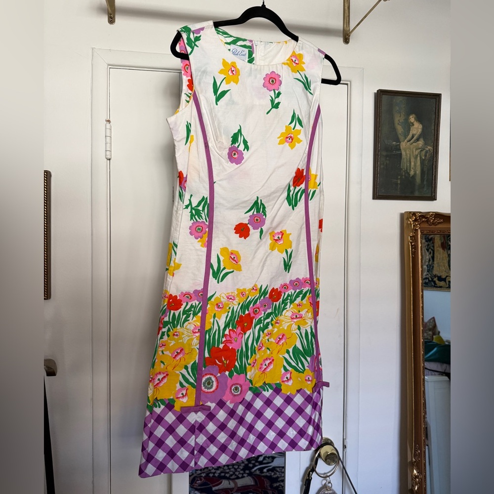 Vintage Cotton Floral Spring Dress